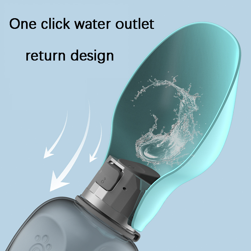 800ml Dogs Water Bottle Portable High Capacity Leakproof Pet Foldable Drinking Bowl Golden Retriever Outdoor Walking Supplies Pet Products thumbnail 10