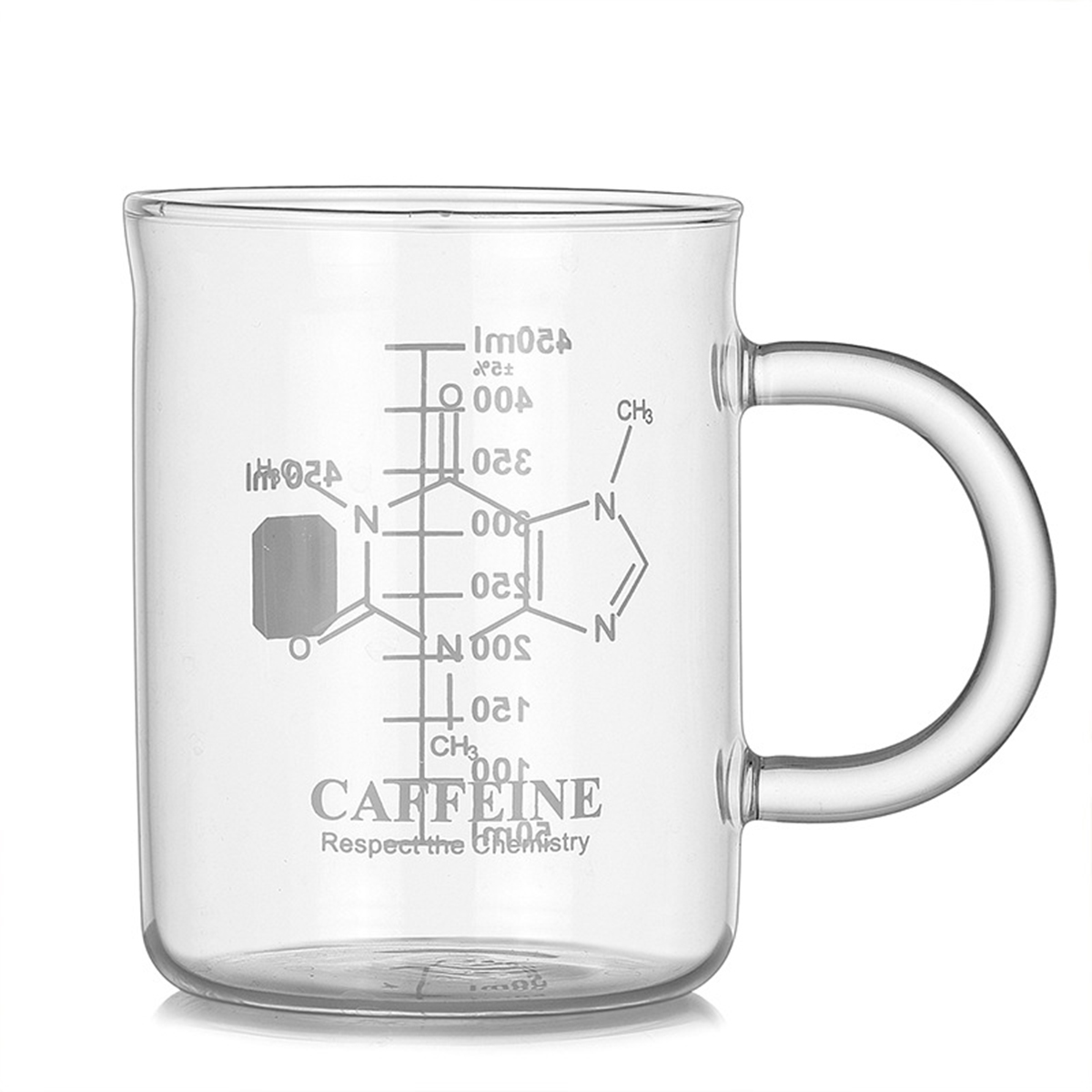 1 PCS Transparent Tape With High Borosilicate Glass Cup, Coffee Cup, Coffee Sharing Cup With Scale Identification thumbnail 4