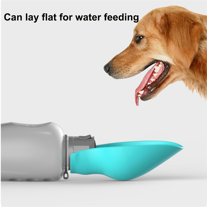 800ml Dogs Water Bottle Portable High Capacity Leakproof Pet Foldable Drinking Bowl Golden Retriever Outdoor Walking Supplies Pet Products thumbnail 4